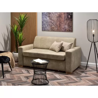Sofa mit Stauraum CLARISA - beige / Buche