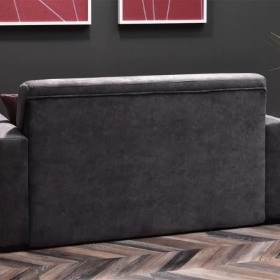 Sofa mit Stauraum CLARISA – Graphit/Buche