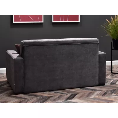 Sofa mit Stauraum CLARISA – Graphit/Buche