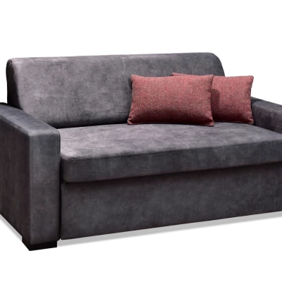 Sofa mit Stauraum CLARISA – Graphit/Buche