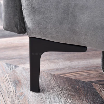 Sofa mit Stauraum NORGE - grau/schwarz