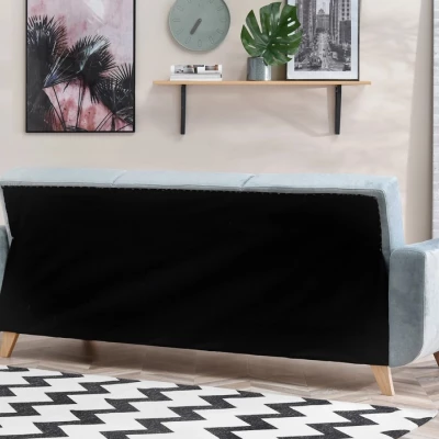 HOLMARA Schlafsofa - blau / Buche