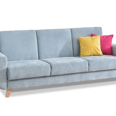 HOLMARA Schlafsofa - blau / Buche