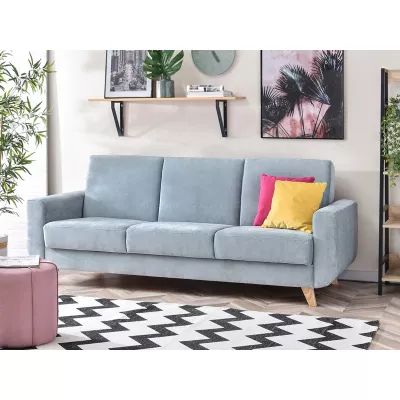 HOLMARA Schlafsofa - blau / Buche
