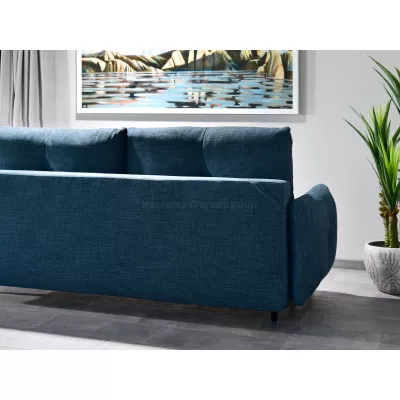Schlafsofa MIGDALIA - blau / schwarz