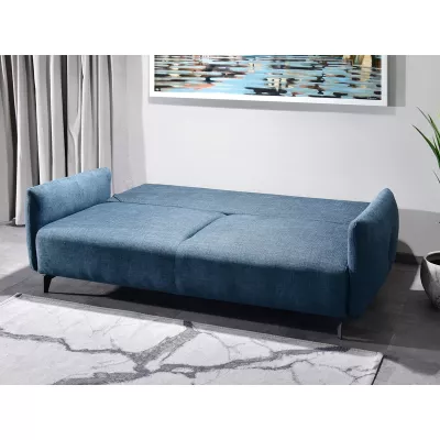 Schlafsofa MIGDALIA - blau / schwarz