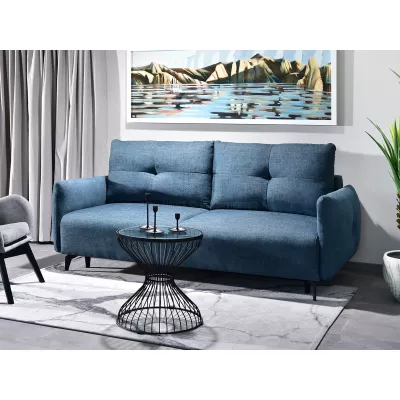 Schlafsofa MIGDALIA - blau / schwarz