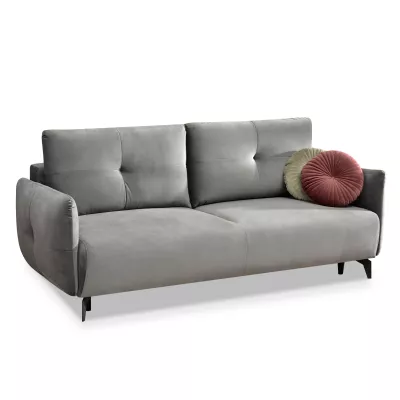 Schlafsofa MIGDALIA - grau / schwarz
