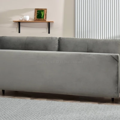 Schlafsofa MIGDALIA - grau / schwarz