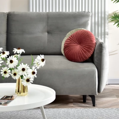 Schlafsofa MIGDALIA - grau / schwarz