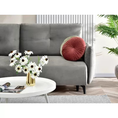 Schlafsofa MIGDALIA - grau / schwarz