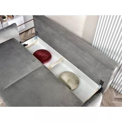 Schlafsofa MIGDALIA - grau / schwarz