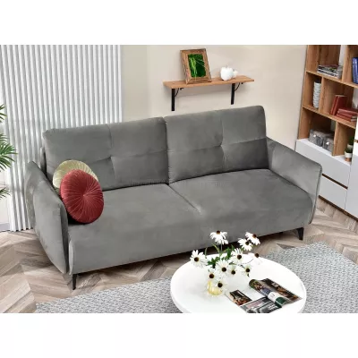 Schlafsofa MIGDALIA - grau / schwarz