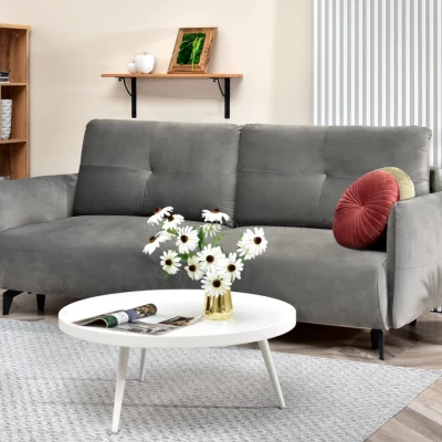 Schlafsofa MIGDALIA - grau / schwarz