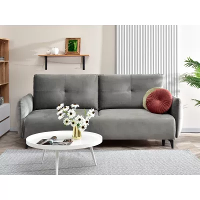 Schlafsofa MIGDALIA - grau / schwarz