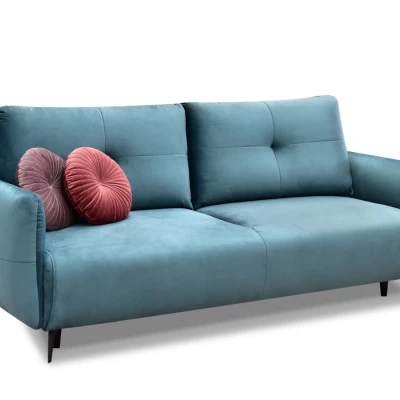 Schlafsofa MIGDALIA – Türkis/Schwarz