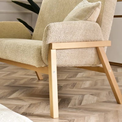 Zweisitzer EMERY – beige/eiche