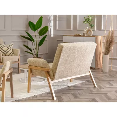 Zweisitzer EMERY – beige/eiche