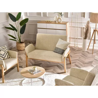 Zweisitzer EMERY – beige/eiche