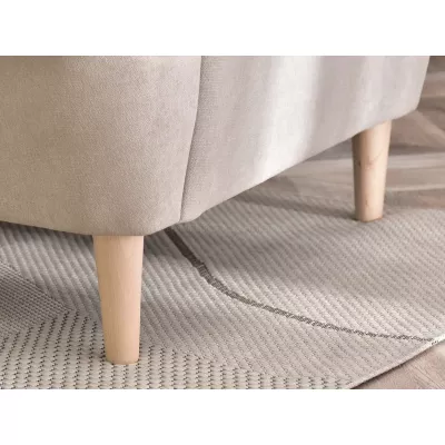 Zweisitzer-Ohrensessel DENIZ – Sand/Buche