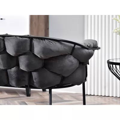 Designer-Sessel BARTOL – Graphit/Schwarz