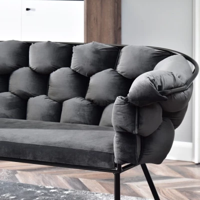 Designer-Sessel BARTOL – Graphit/Schwarz