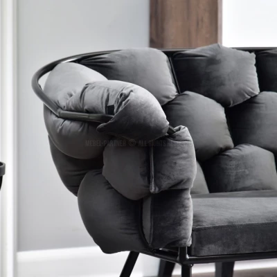 Designer-Sessel BARTOL – Graphit/Schwarz