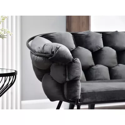 Designer-Sessel BARTOL – Graphit/Schwarz