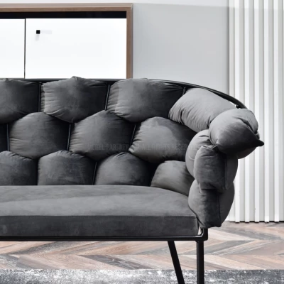Designer-Sessel BARTOL – Graphit/Schwarz