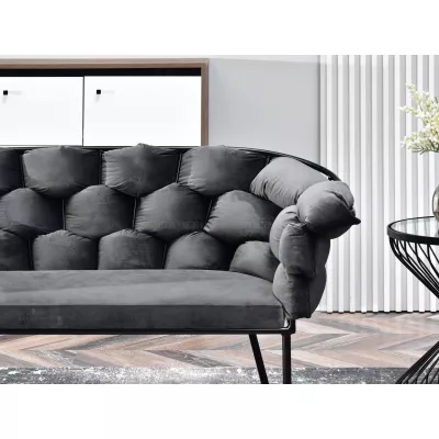 Designer-Sessel BARTOL – Graphit/Schwarz