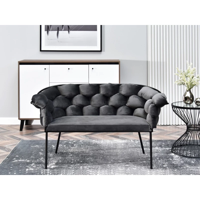 Designer-Sessel BARTOL – Graphit/Schwarz