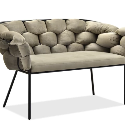 Designer-Sessel BARTOL – Sand/Schwarz