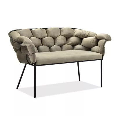 Designer-Sessel BARTOL – Sand/Schwarz