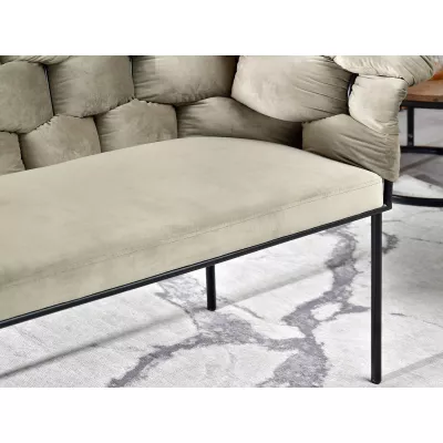 Designer-Sessel BARTOL – Sand/Schwarz