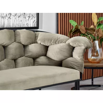 Designer-Sessel BARTOL – Sand/Schwarz