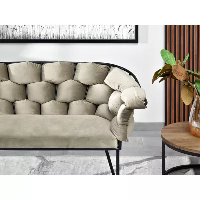 Designer-Sessel BARTOL – Sand/Schwarz