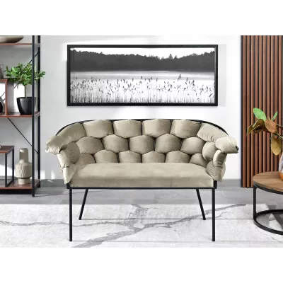 Designer-Sessel BARTOL – Sand/Schwarz