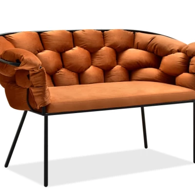 Designer-Sessel BARTOL – Kupfer/Schwarz