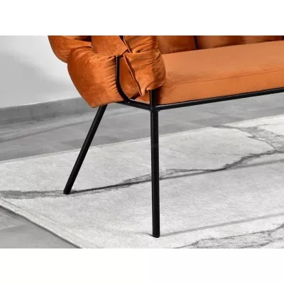 Designer-Sessel BARTOL – Kupfer/Schwarz