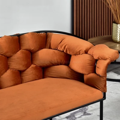 Designer-Sessel BARTOL – Kupfer/Schwarz