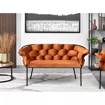 Designer-Sessel BARTOL – Kupfer/Schwarz