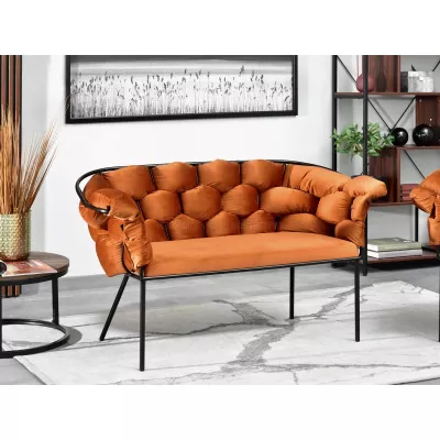 Designer-Sessel BARTOL – Kupfer/Schwarz