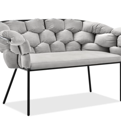 Designer-Sessel BARTOL – Grau/Schwarz