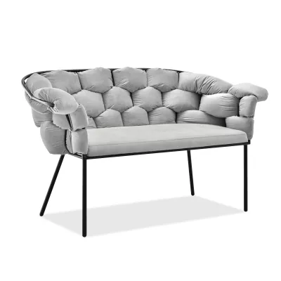 Designer-Sessel BARTOL – Grau/Schwarz