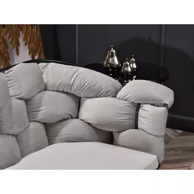 Designer-Sessel BARTOL – Grau/Schwarz