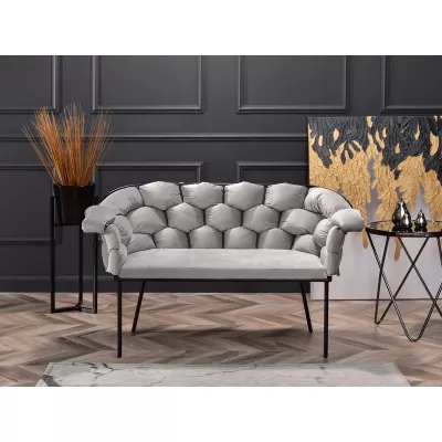 Designer-Sessel BARTOL – Grau/Schwarz