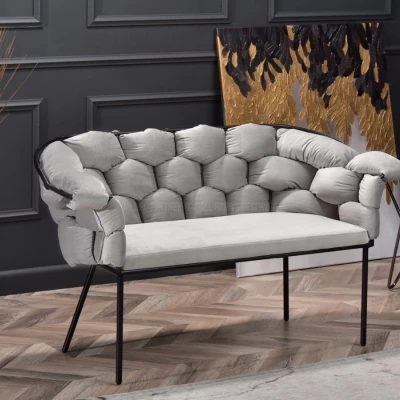 Designer-Sessel BARTOL – Grau/Schwarz