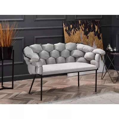 Designer-Sessel BARTOL – Grau/Schwarz