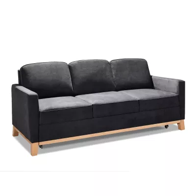 Schlafsofa NOHEMA – Graphit/Eiche