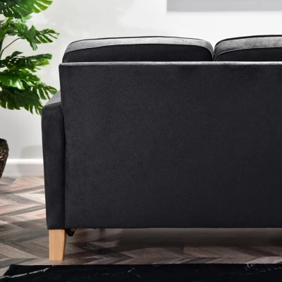 Schlafsofa NOHEMA – Graphit/Eiche